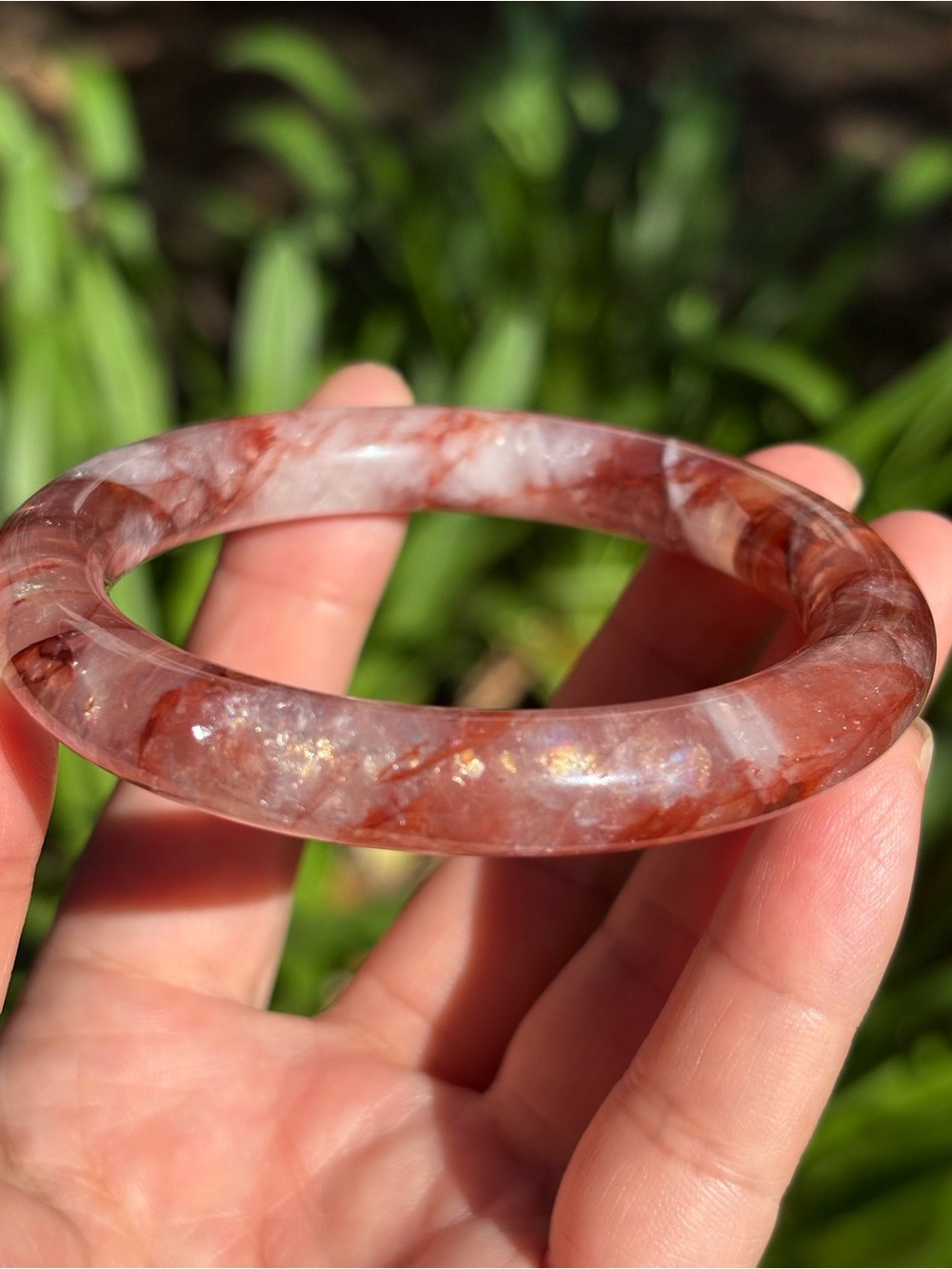 58mm Inner Diameter Red Fire Quartz Bangle 2688